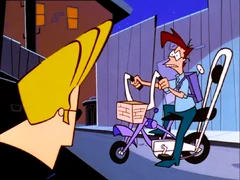 Carl On Bike (Alien Confidential)