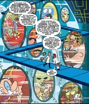 A few Cartoon Network worlds with Johnny on the top