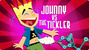 Johnny vs the tickler title card