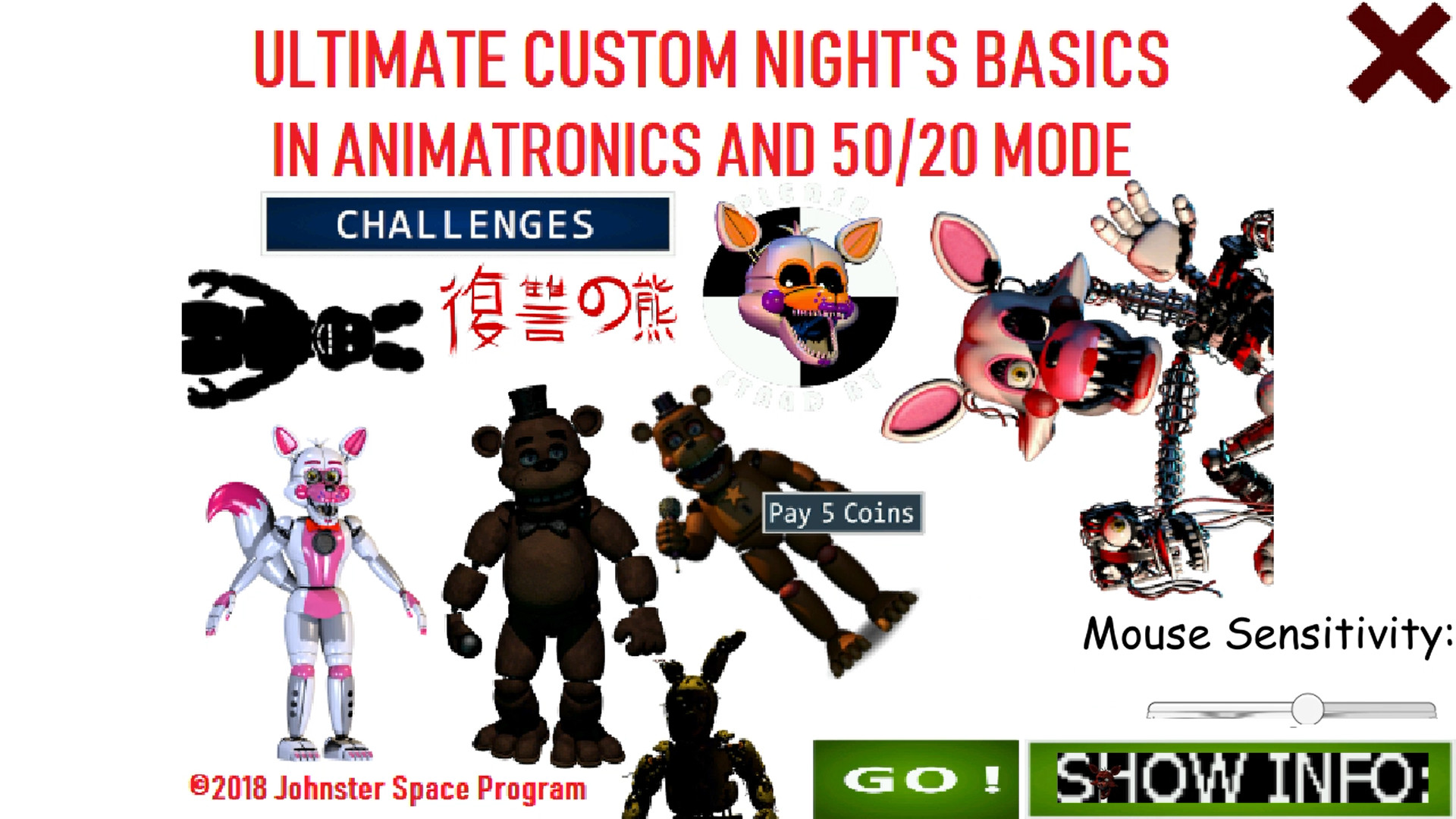 Ultimate Custom Night - FNaF : The Movie ( Mod ) 