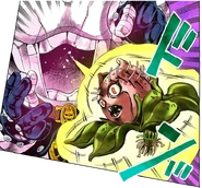 El poder de The Hand atrae a Stray Cat fuera del abdomen de Killer Queen