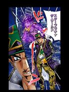 Star Platinum deteniendo el tiempo en Stone Ocean.