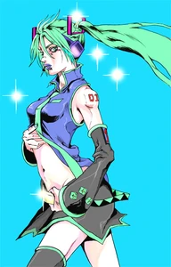 Miku-Hatsune-Vocaloid-Araki-stile.jpg (98 kB) Miku Hatsune de VOCALOID.