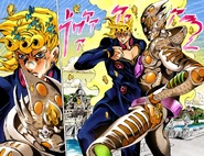 Gold Experience Requiem con Giorno
