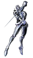 Silver Chariot como se ve en JoJo's Bizarre Adventure: All-Star Battle