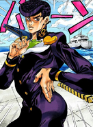 La última aparición de Josuke, listo para otro día de su vida en la secundaria.