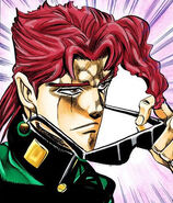 Kakyoin reuniéndose con el Grupo Joestar.