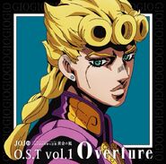 Giorno en la portada del primer disco de la banda sonora del anime.