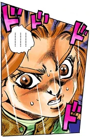 Mirada, durante la pelea con Kira.