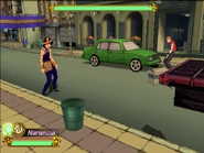 Luchando contra Narancia Ghirga.