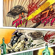 J. Geil asesinando una serpiente