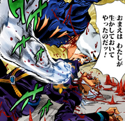 Pucci almost dies