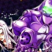 Moody Blues y Abbacchio como apariencia del menú, en All-Star Battle