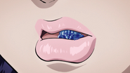 Aqua inside Tomoko's mouth