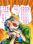 Gwess manipulando a su "mascota".