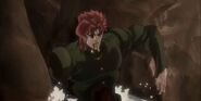 Kakyoin muere ante el ataque de The World