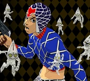 Mista en JoJo no Kimyō na Bōken: Ōgon no Kaze (PS2)