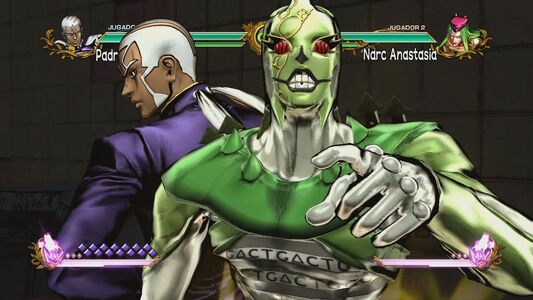 Enrico Pucci y C-Moon en JoJo's Bizarre Adventure: All-Star Battle