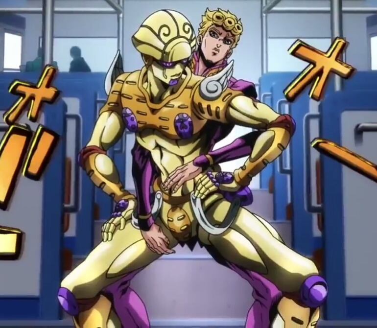 Featured image of post Giorno Giovanna Gold Experience Pose Gold experience requiem g rudo ekusuperiensu rekuiemu is the requiem stand of giorno giovanna featured in the fifth part of the jojo s bizarre adventure series vento aureo