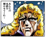 Speedwagon siendo amigable con Jonathan