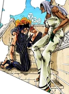 Escondiéndose después de que Squalo es herido