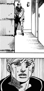 Jobin watches Tsurugi succumb to the Rock Disease from the hallway