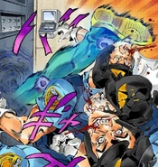 Diver Down golpeando a un grupo de guardias con su habilidad