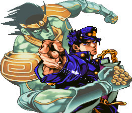 Was the HFTF Jotaro pose created because the actual Jotaro