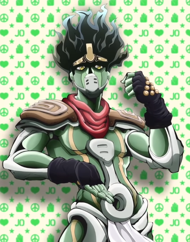 Star Platinum vs Hierophant Green 