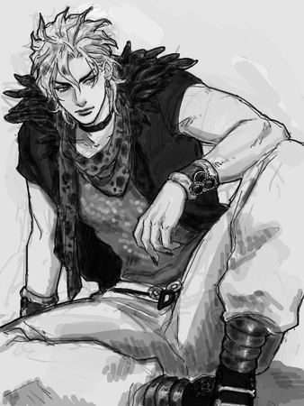 Jojo's Bizarre Adventure Dio Brando, an art print by Anime & Manga