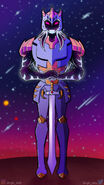 Divini Alt Outfit 15 (has green eyes and the ultimate Infinitrix on his chest)