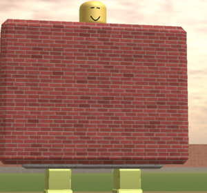 Wall Roblox Joke Battles Wikia Fandom - brick size roblox