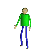 Baldi celebrating justins death.