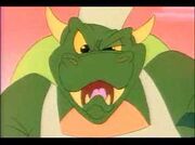 King Koopa killing the Anime Vegetable Monsters by turning them into McDonalds