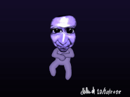 Ao oni dancing in joy.