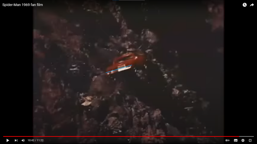 Spider-man 1969 car blows uo