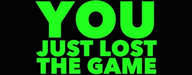 Игра ты проиграл. Next to you you lost. I lost you. I lost you. Надпись.