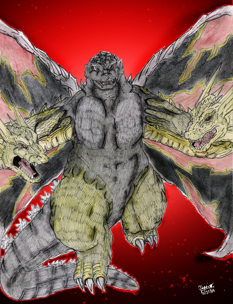 Composite Godzilla (All Versions Combined) Vs. Scp 682 (The Hard