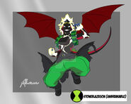 Stoneblazegon 1/4 Quirk Human (Eijiro Kirishima), 1/4 Human 1/4 Dragon Hybrid (American Dragon) and 1/4 Pyronite