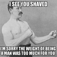 Overly Manly Man Shaving