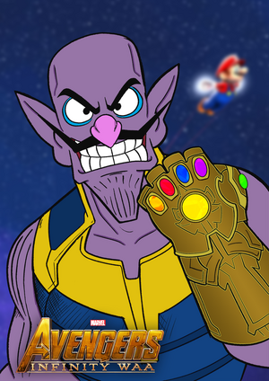 Sans With Infinity Gauntlet - Drawception