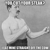 Omm-cut-steak-eat off the bone