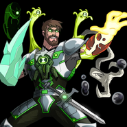 Divini using his powers