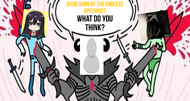 Qnine delivering one of his consecutive and incessant blows to Oblivion and Yuri piercing his patience, hitting directly with a questioning blow