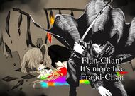 Kagurabachi completely stomping on Flan-Chan (Composite) destroying her powers and dignity, demonstrating how beyond omnipotence he is