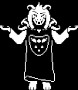 Asriel happy over justins death.