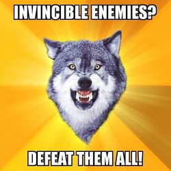 Courage Wolf Invincible Enemies