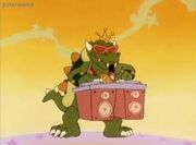 King Koopa using his rapping powers