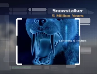 629.png (660 KB) The 6-inch long canines of a Snowstalker, which are strong enough to break bones.