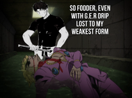 Kagurabachi in its weakest form completely destroying Giorno Giovanna (G.E.R Drip)